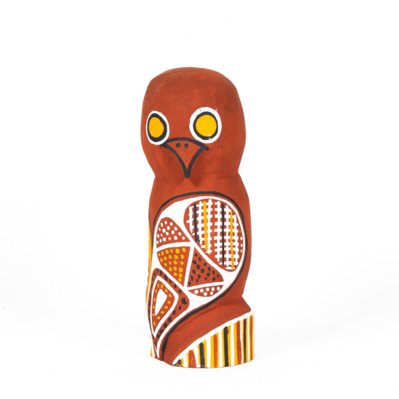 Tjurukukuni (Owl) - Ironwood Carving - Patrick Freddy Puruntatameri