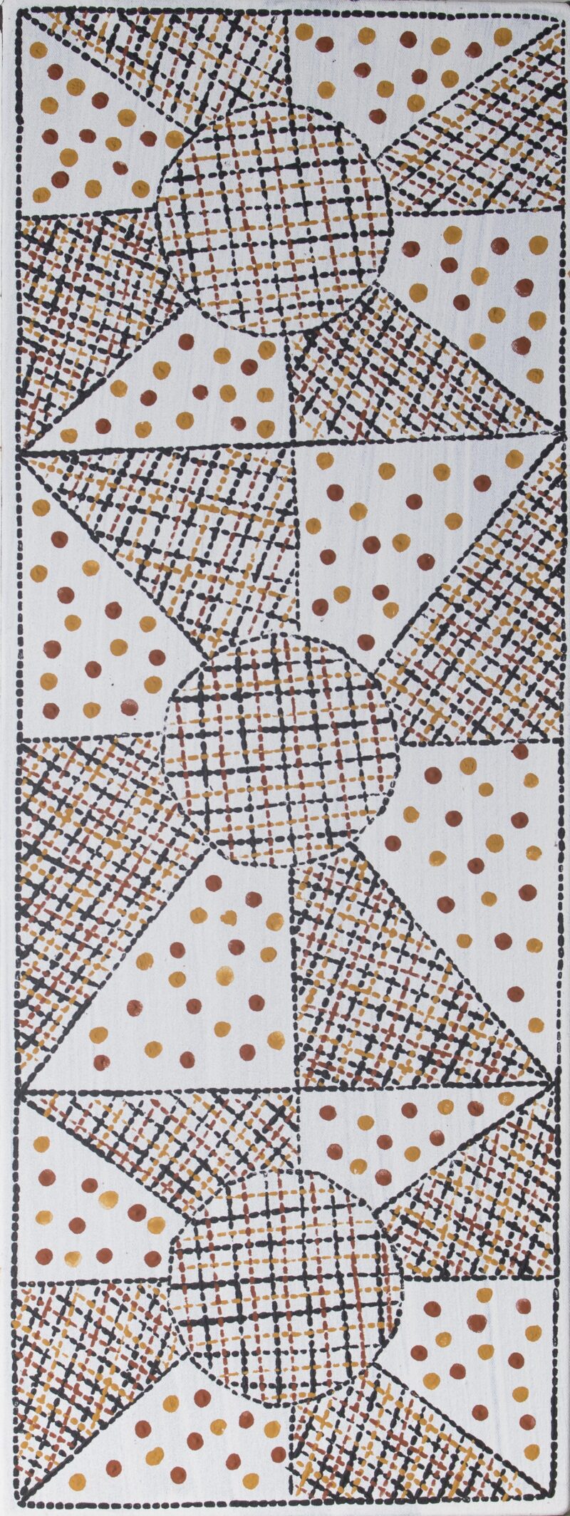 Pumpuni Jilamara - Painting - Pauletta Kerinaiua