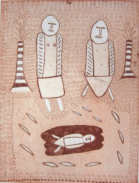 Purukapali, Wai-ai & Jinani - Print - Jimmy Mungatopi