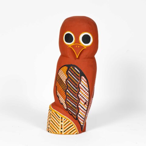 Tjurukukuni (Owl) - Ironwood Carving - Patrick Freddy Puruntatameri