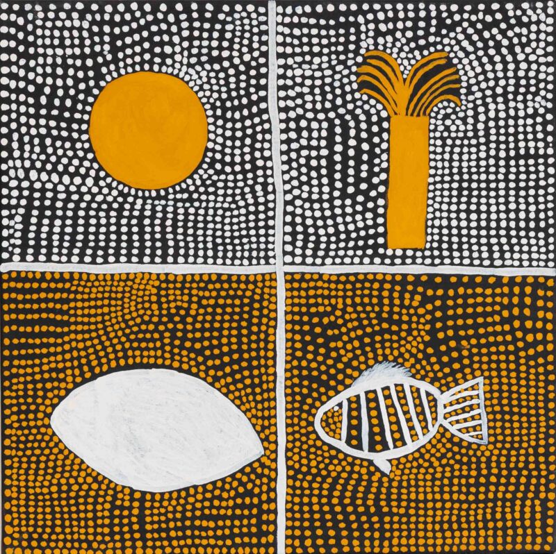 Tiwi Skin Groups (tribes) - Painting - Kevin (DK) Puruntatameri