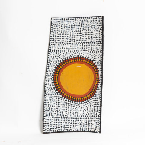 Japarra and Japalinga (Moon and Stars) - Stringybark Painting - Neil Black