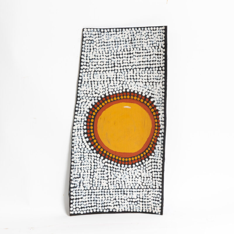 Japarra and Japalinga (Moon and Stars) - Stringybark Painting - Neil Black