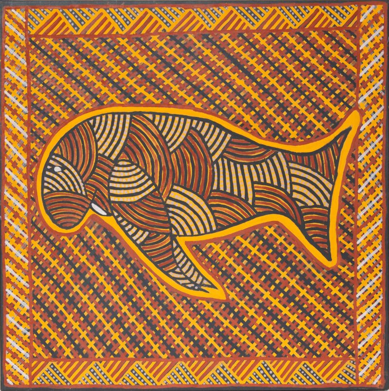 Mantuwujini (Dugong) - Painting - Raymond Bush