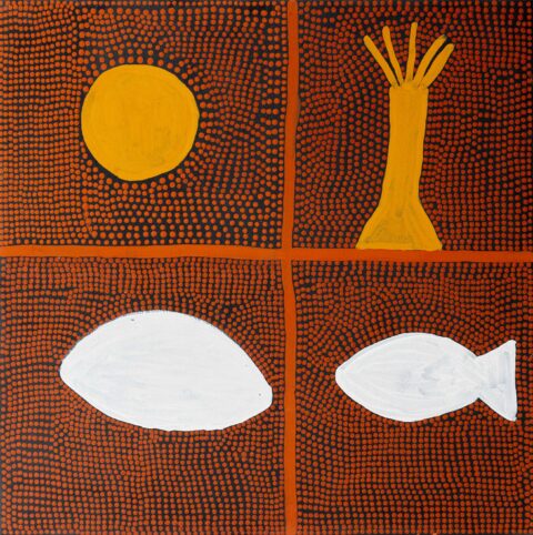 Tiwi Skin Groups (tribes) - Painting - Kevin (DK) Puruntatameri