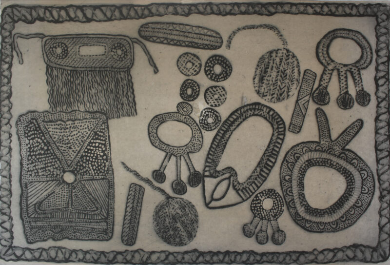 Objects used in Kulama Ceremony - Print - Maryanne Mungatopi