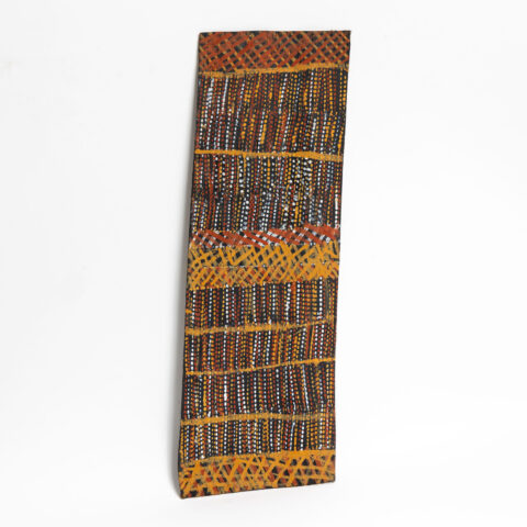 Pwoja (toothed ironwood comb) - Stringybark Painting - Doriana Bush