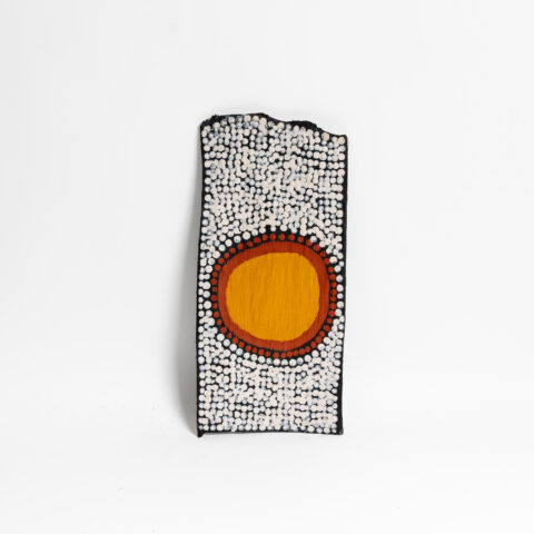 Japarra and Japalinga (Moon and Stars) - Stringybark Painting - Neil Black