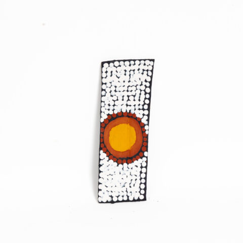 Japarra and Japalinga (Moon and Stars) - Stringybark Painting - Neil Black