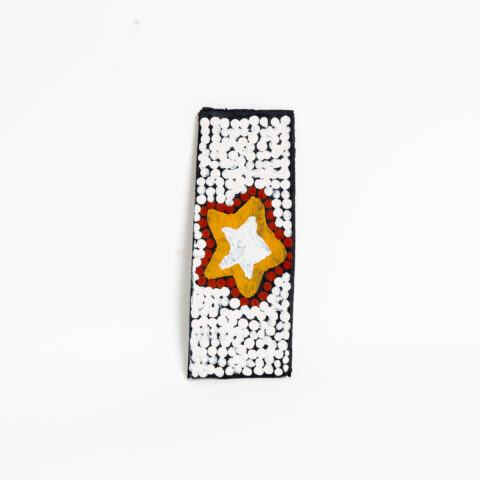 Japarra and Japalinga (Moon and Stars) - Stringybark Painting - Neil Black