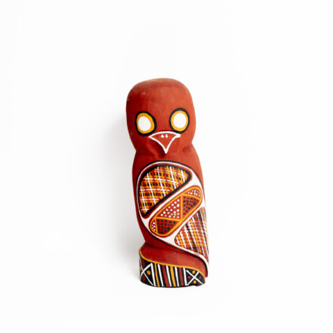 Tjurukukuni (Owl) - Ironwood Carving - Patrick Freddy Puruntatameri