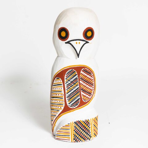 Tjurukukuni (Owl) - Ironwood Carving - Patrick Freddy Puruntatameri