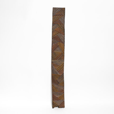 Jaratinga (Storms, Clouds and rains) - Stringybark Painting - Mickey Wilson