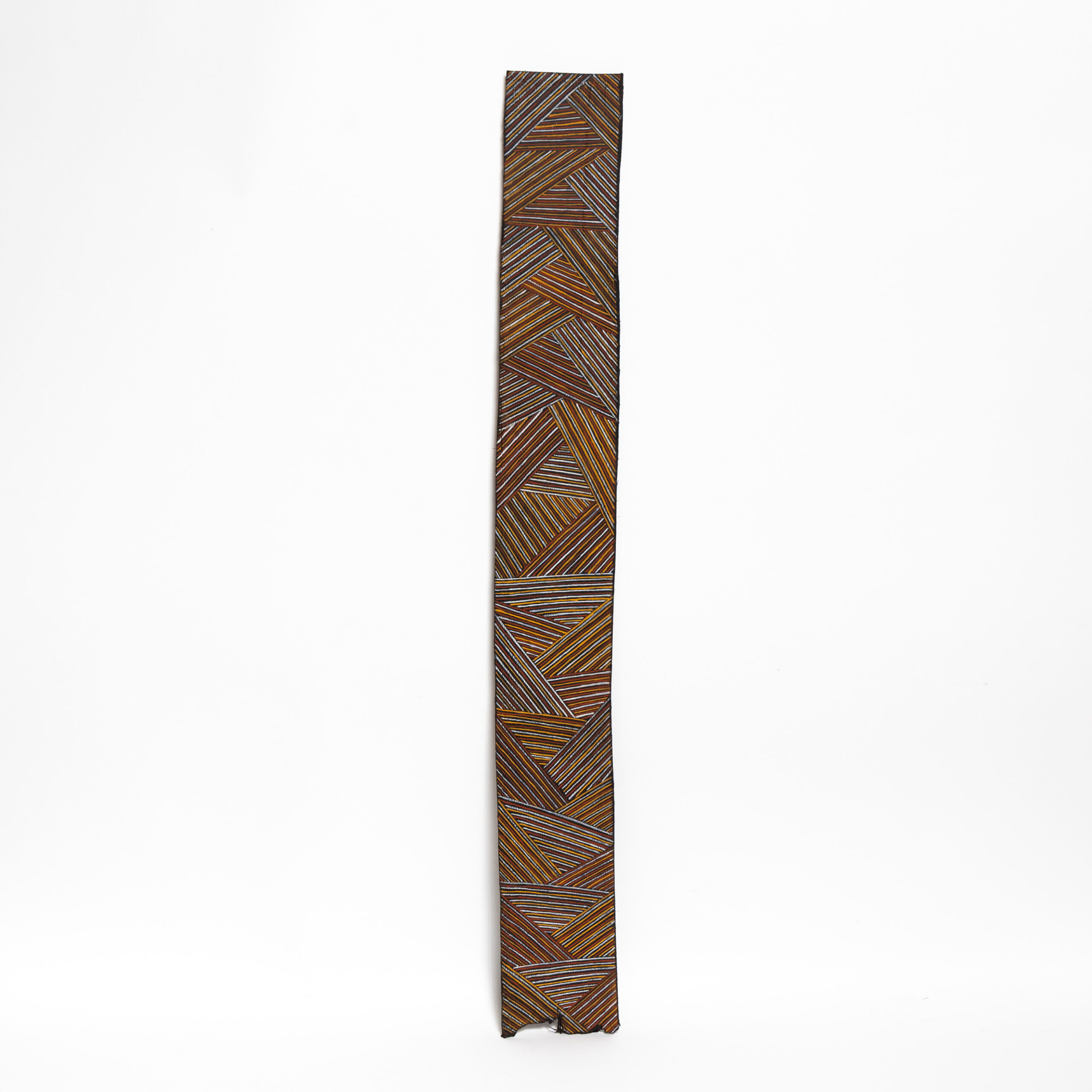 Jaratinga (Storms, Clouds and rains) - Stringybark Painting - Mickey Wilson