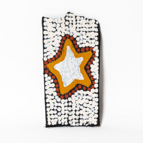 Japarra and Japalinga (Moon and Stars) - Stringybark Painting - Neil Black