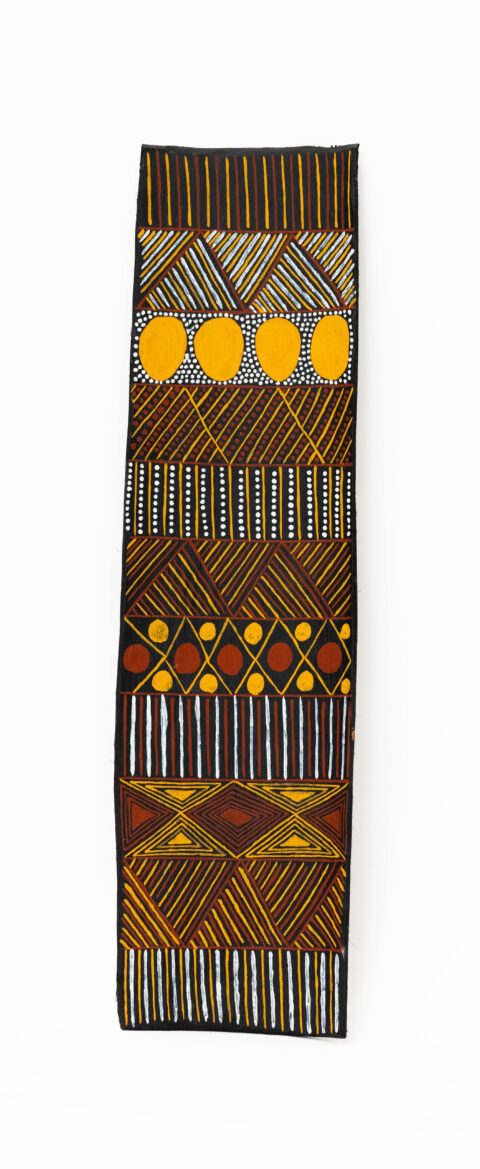 Ngiya jilamara I (My Design) - Stringybark Painting - Nancy Marie Kerinauia