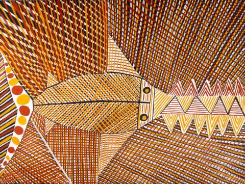 Jirtaka (Sawfish) - Painting - Chris Black