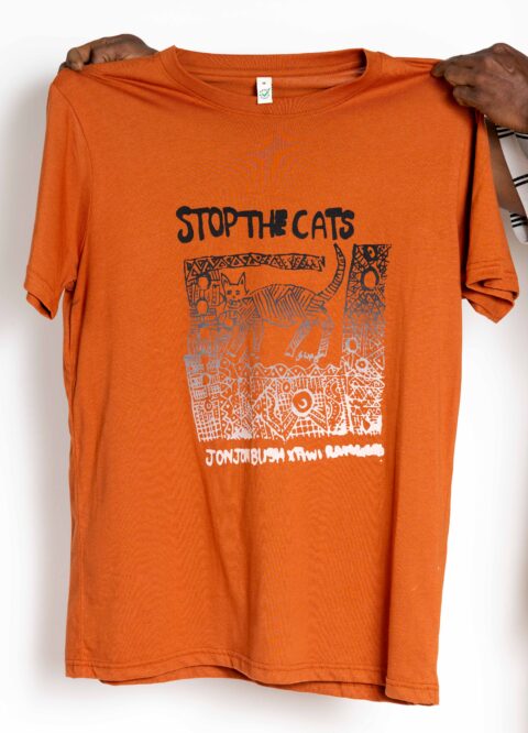 Karluwu Pussycat (Stop the Cats) - Textiles - Jilamara Arts and Crafts