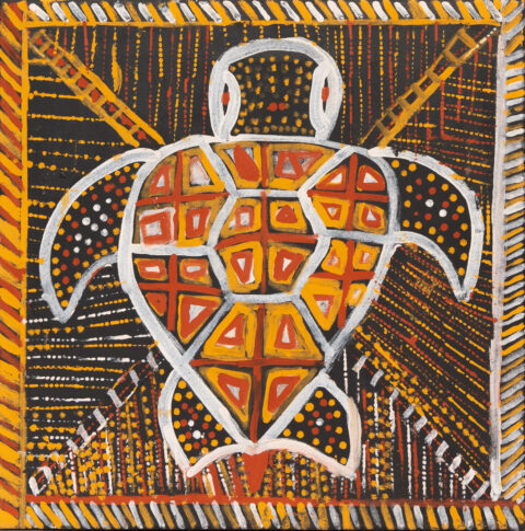 Jarrikarlani (Loggerhead Turtle) - Painting - Doriana Bush