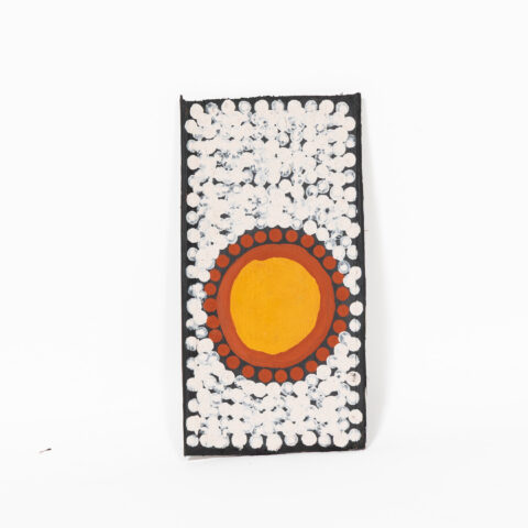 Japarra and Japalinga (Moon and Stars) - Stringybark Painting - Neil Black