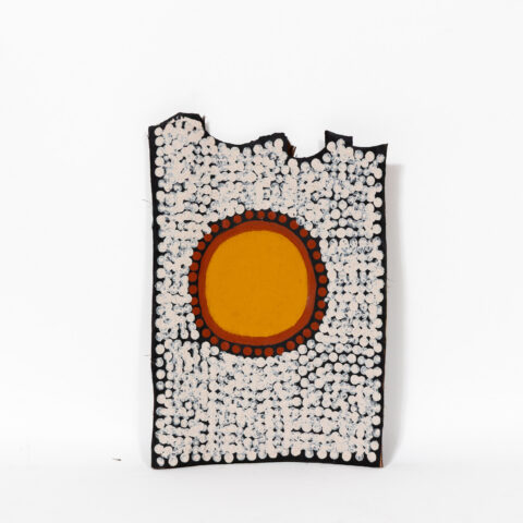 Japarra and Japalinga (Moon and Stars) - Stringybark Painting - Neil Black