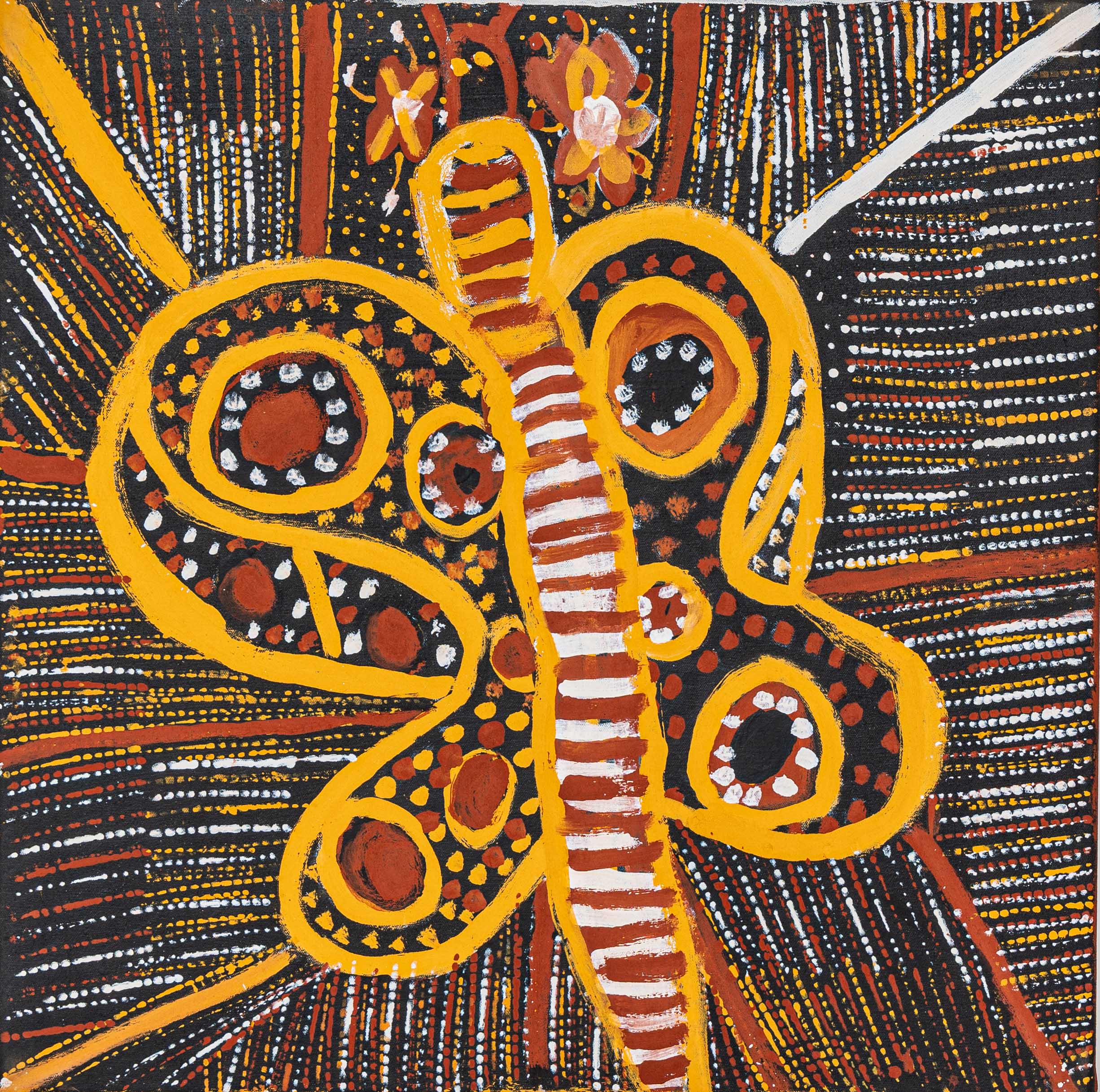 Kwarikwaringa (Butterfly) - Painting - Doriana Walreiyu Purnarrika Bush