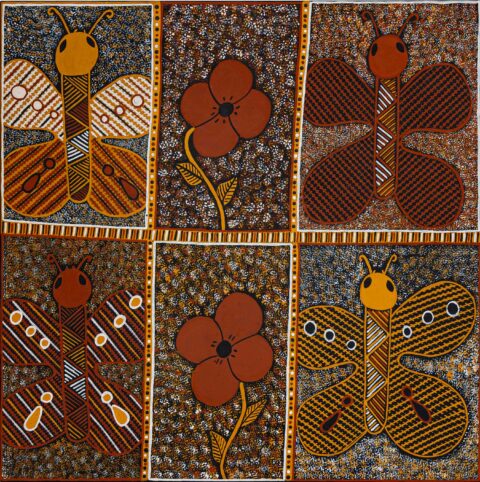 Kwarikwaringa (Butterfly) - Painting - Geraldine Pilakui