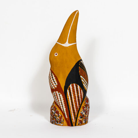 Tokwampini, the bird. - Ironwood Carving - Patrick Freddy Puruntatameri