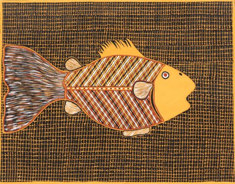 Miputi (Fish) - Painting - Geraldine Pilakui