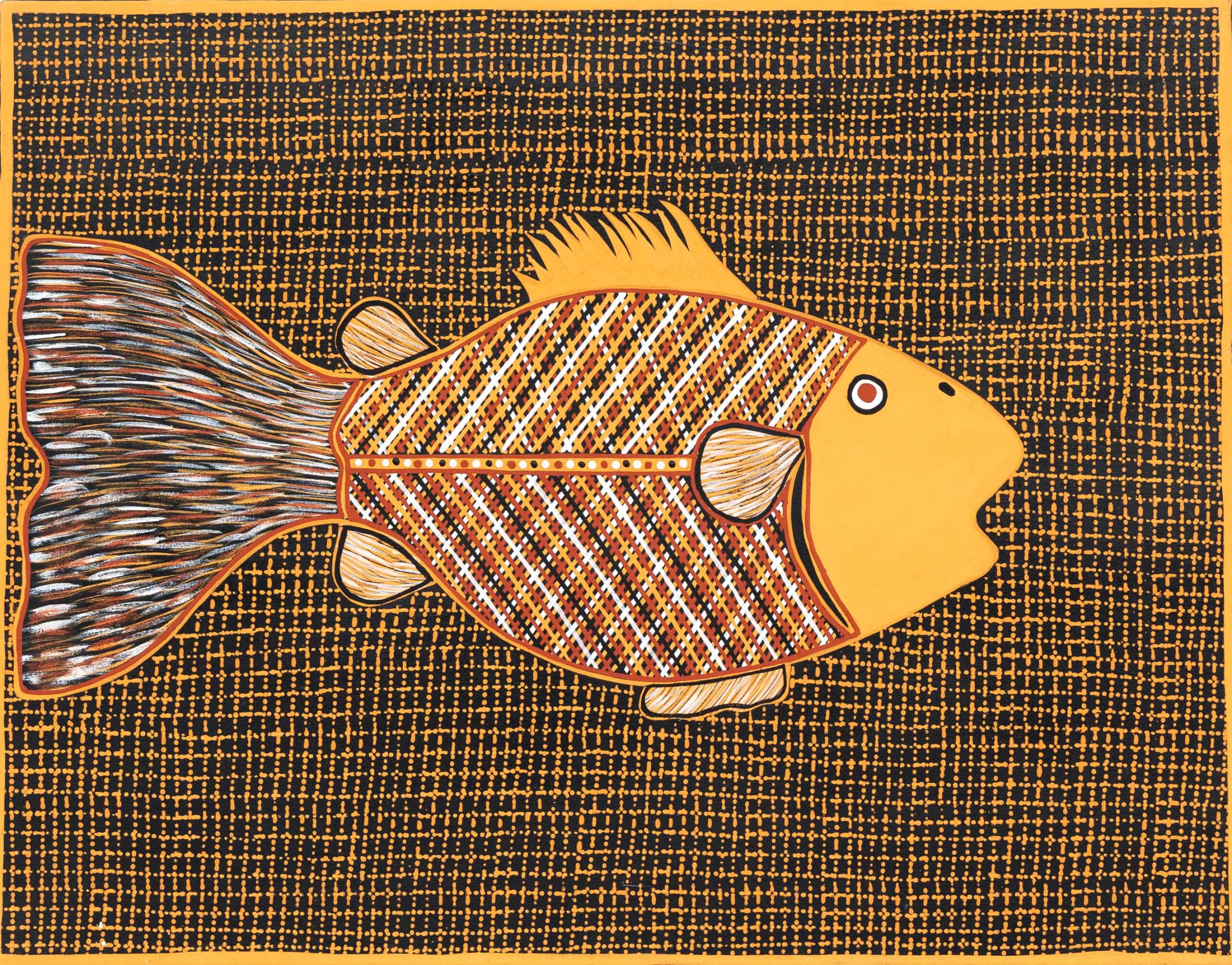 Miputi (Fish) - Painting - Geraldine Pilakui