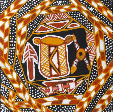 Pukumani - Painting - Suzie Tipiloura
