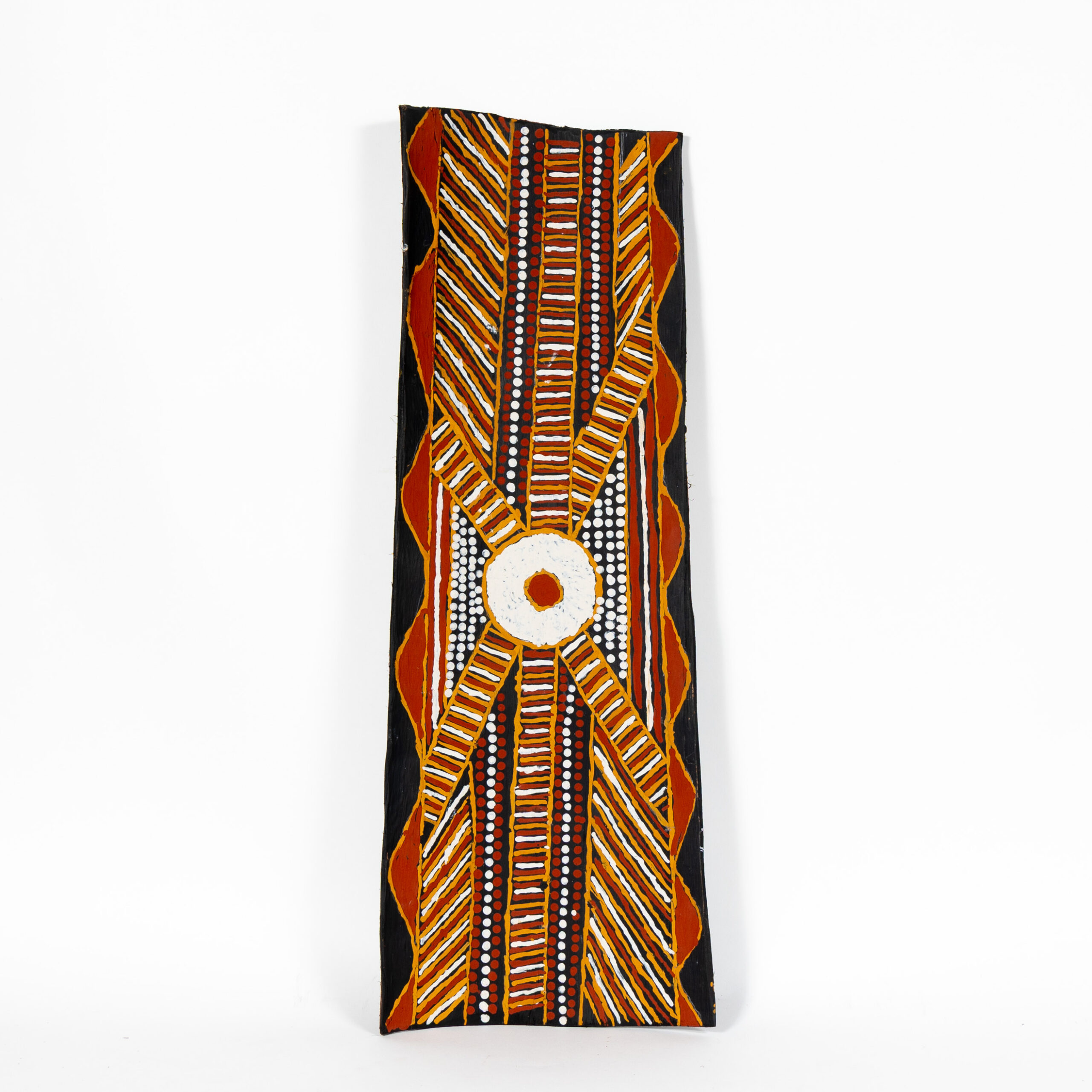 Kurlama (coming-of-age ceremony) - Stringybark Painting - David Freddy (Busta) Puruntatameri