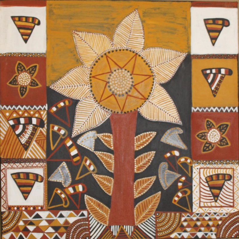 Yinkiti (bush tucker) - Painting - Fiona Tipiloura