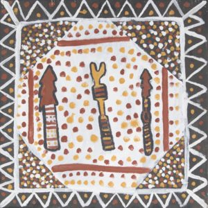 Tiwi Totems - Painting - Reggie Mungatopi