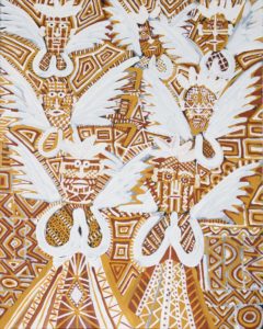 Seven Tiwi Angels - Painting - Johnathon Bush