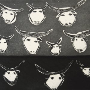 Jarrangini (buffalo) - Etching Prints - Chris Black