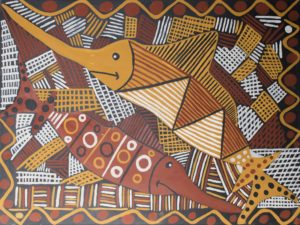 Muputi (Fish) - Painting - Chris Black