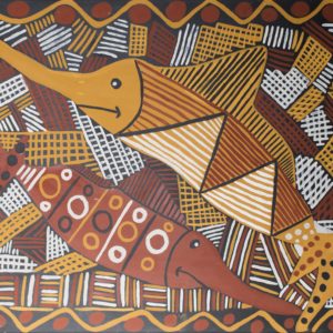 Muputi (Fish) - Painting - Chris Black