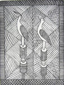 Tutini (Pukumani Pole) - Print - Nicholas Mario