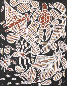 Tiwi Totems - Painting - Gerard Bush Miniyanpy