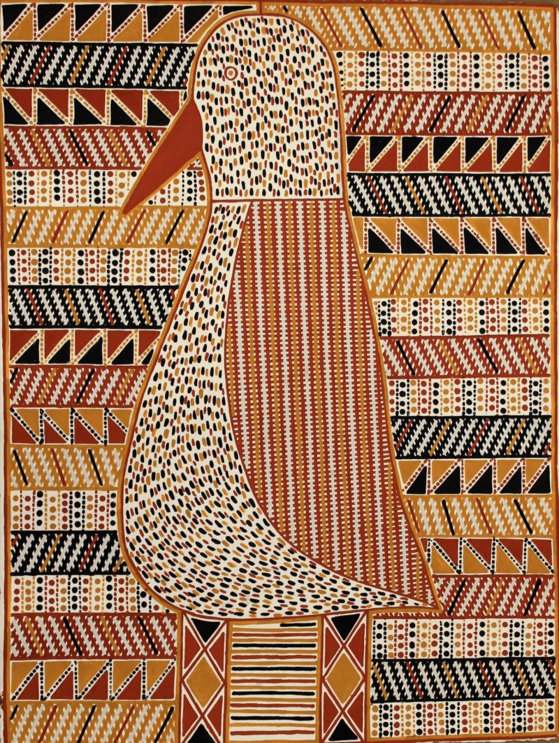 Jurriyi I (Whistling Duck) - Painting - Janice Murray Pungautiji
