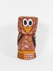 Tjurukukuni (Owl) - Ironwood Carving - Geraldine Pilakui