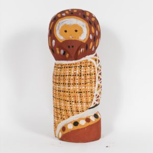 Tjurukukuni (Owl) - Ironwood Carving - Raylene Miller