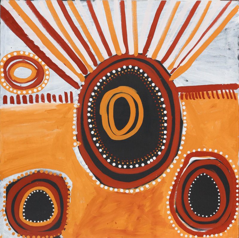 Warnarringa (sun) - Painting - Dino Wilson
