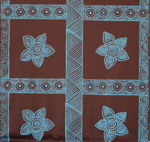 Rokuni (bush flower) - Textiles - Kathleen Puruntatameri