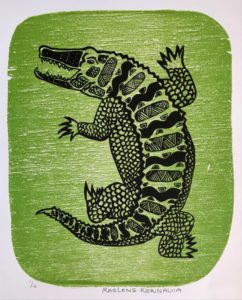 Yirrikipayi (Crocodile) - Print - Raelene Kerinauia Lampuwatu