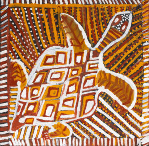Turtle (Jarrikarlani) - Painting - Doriana Bush