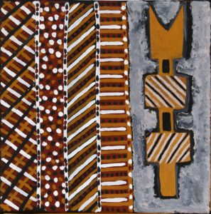 Tutini (Pukumani Pole) - Painting - Gerry Mungatopi