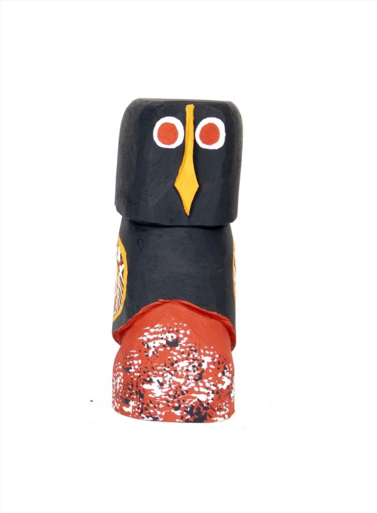 Tjurukukuni (Owl) - Ironwood Carving - Walter Brooks